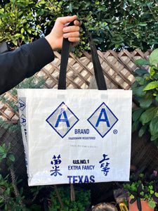Texas Long Grain Rice Tote Bag (1, Small with Pocket)