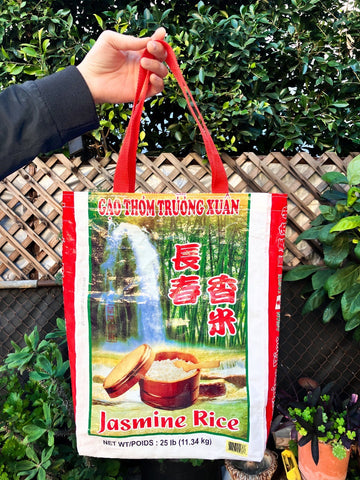 Gao Thom Truong Xuan Jasmine Rice Tote Bag (1, Medium with Pocket)