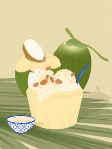 Coconut Ice Cream Print