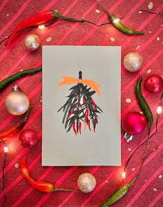 “Spicy Mistletoe” Holiday Card